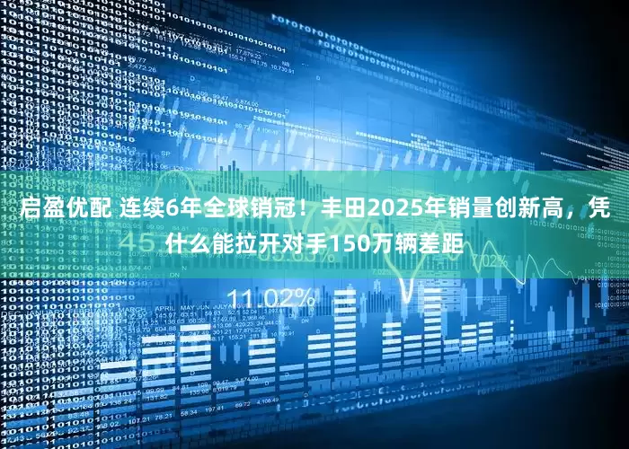 启盈优配 连续6年全球销冠！丰田2025年销量创新高，凭什么能拉开对手150万辆差距